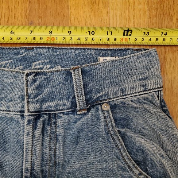 Free People Jeans Womens 27x26 Blue Light Wash Ankle Regular High Waist Mom 25 - Picture 11 of 14